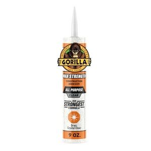 Max Strength Clear Construction Adhesive (B9)